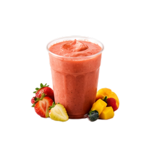 Fruity Smoothie made with pineapple, grapes, and mango.